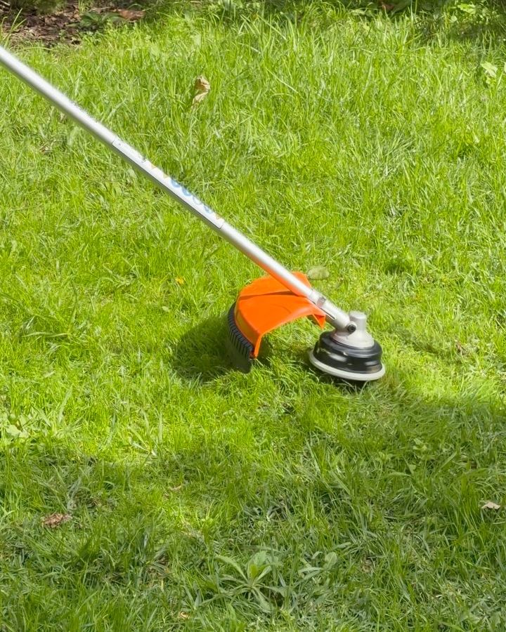 Bordeadora cortando el pasto